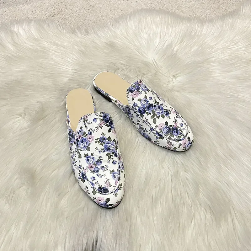 Baotou Half Slippers Women Summer Wear Muller Shoes 2025 New Flat Sandals