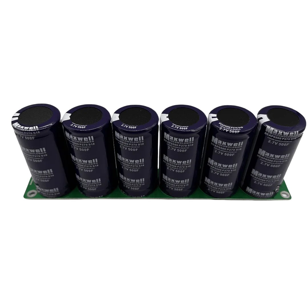 Maxwell Super Farad Capacitor Module 2.7V500F 16V83F Flat Angle Farad Capacitor with Wind Power Protection Board