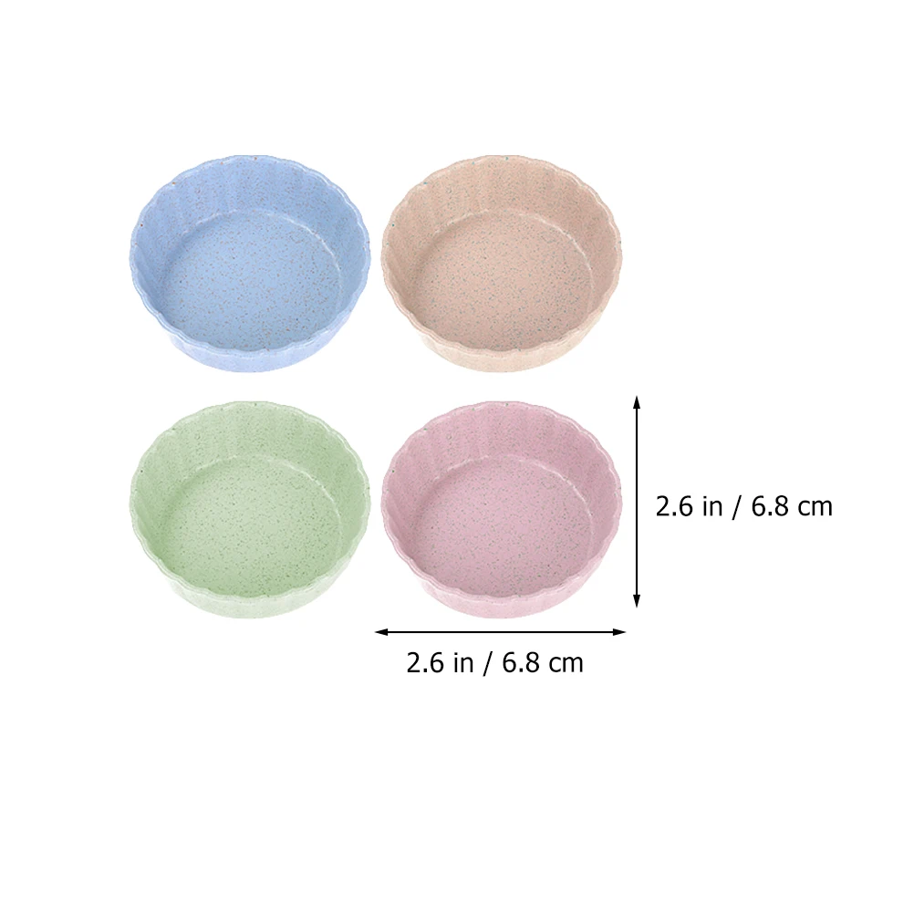 

16 Pcs Condiment Dish Sauce Saucer Smooth Surface Easy Clean Soy Vinegar Oil Salt Peanut Pepper Kitchen Bar