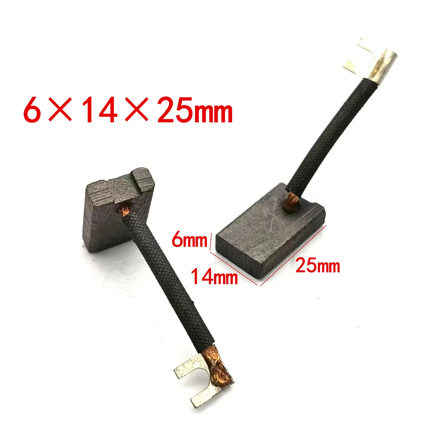 6x14x25mm Carbon Brush for Heli CBD20-30/460 Electric Pallet Truck/Forklift Motor Replacement Part