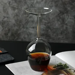 1PC 13.5oz Upside Down Wine Glass For Scotch Whisky Cocktail Cognac Vodka Gin Tequila Perfect For Bar Club Home Use