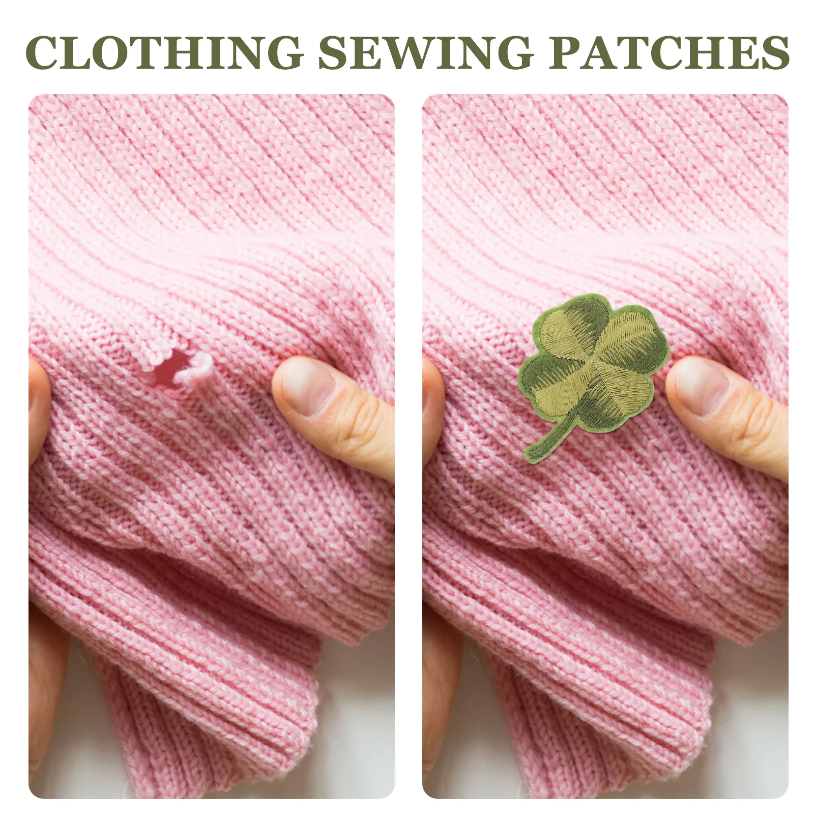 

10pcs Green Leaf Embroidery Patch Iron On Applique For Clothes Decorative Fabric Sew Diy Ornament Floral Accessory Craft Supply