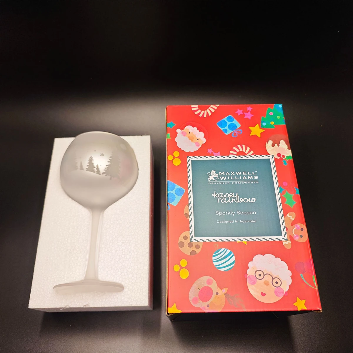 360/500ML Christmas Series Crystal Glass Frosted Goblets, Home Wine Cup, Beer Glasses, Water Cup, Can Match Gift Box