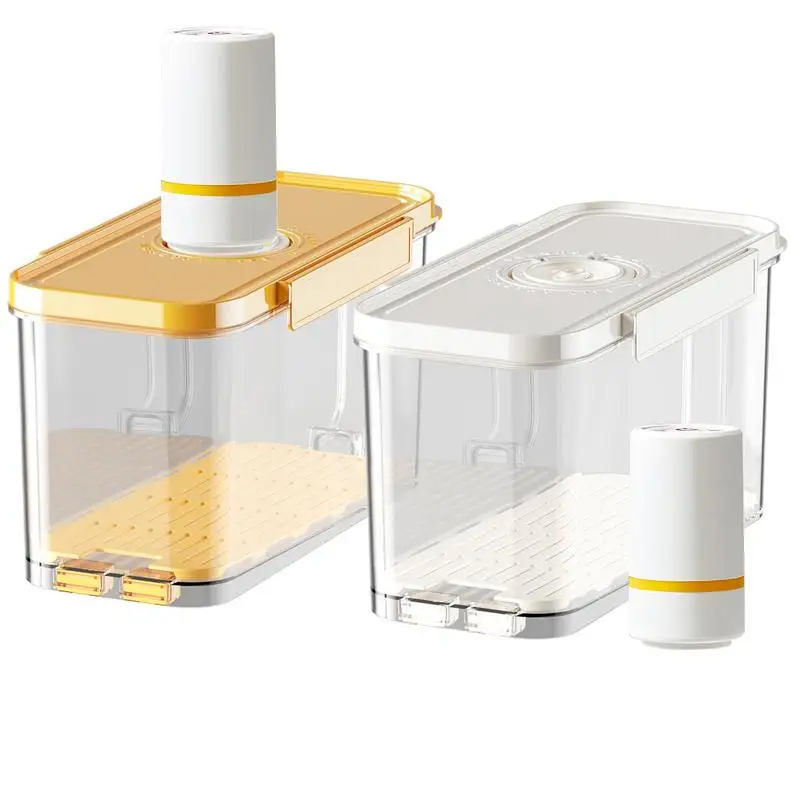 

Food Sealed Box Storage Containers with Vacuum Pump Fresh-Keeping Storage Box Sealed Food Jar with Lid Vacuum storage box
