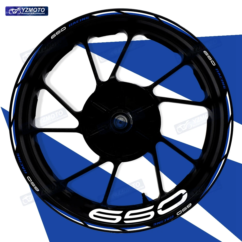 

For Z650 Motorcycle 17 Inch Front Rear Wheel Hub Racing Sticker Decal Waterproof Reflective Modified Decorative Rim Stickers