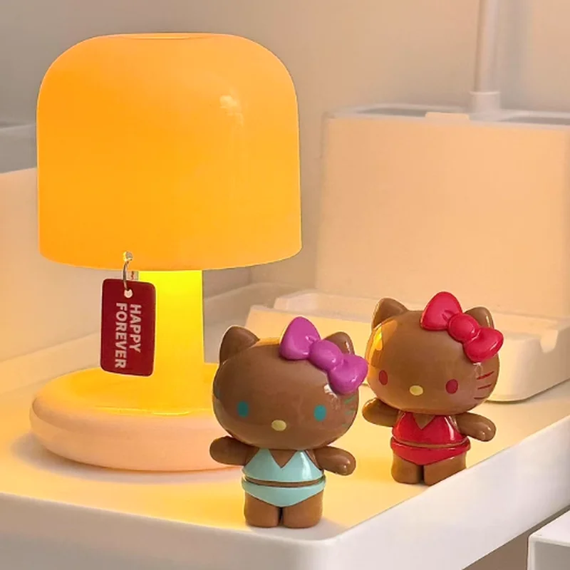 Nuovo Hello Kitty Summer Rainbow Candy Series Blind Box Mini Kawaii Action Figures Decor Borse a sorpresa Ornamenti Regali da collezione