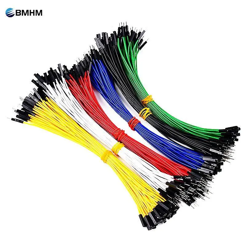 10pcs 20cm colored breadboard DuPont Cable Arduino cable 2.54mm male/female jumper 26AWG cable DIY Electronics 1P connectors