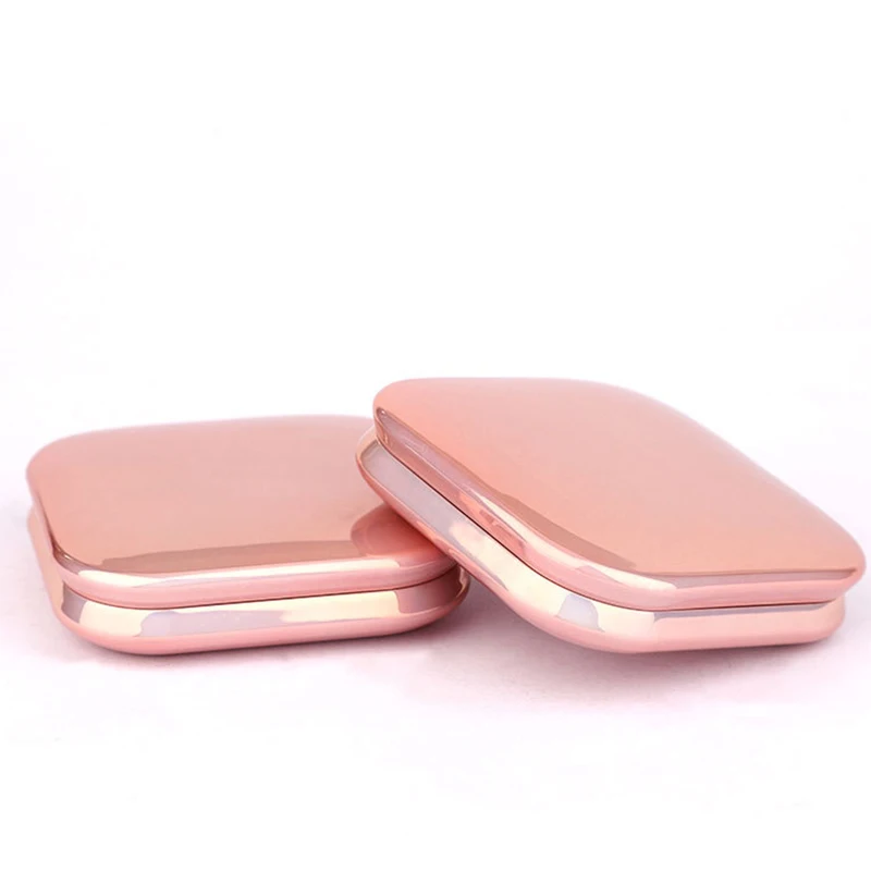 Rouge Box Portable 1pc Empty Compact Powder Container Makeup Packaging High Light Powder Compact DIY Blush Box with Mirror