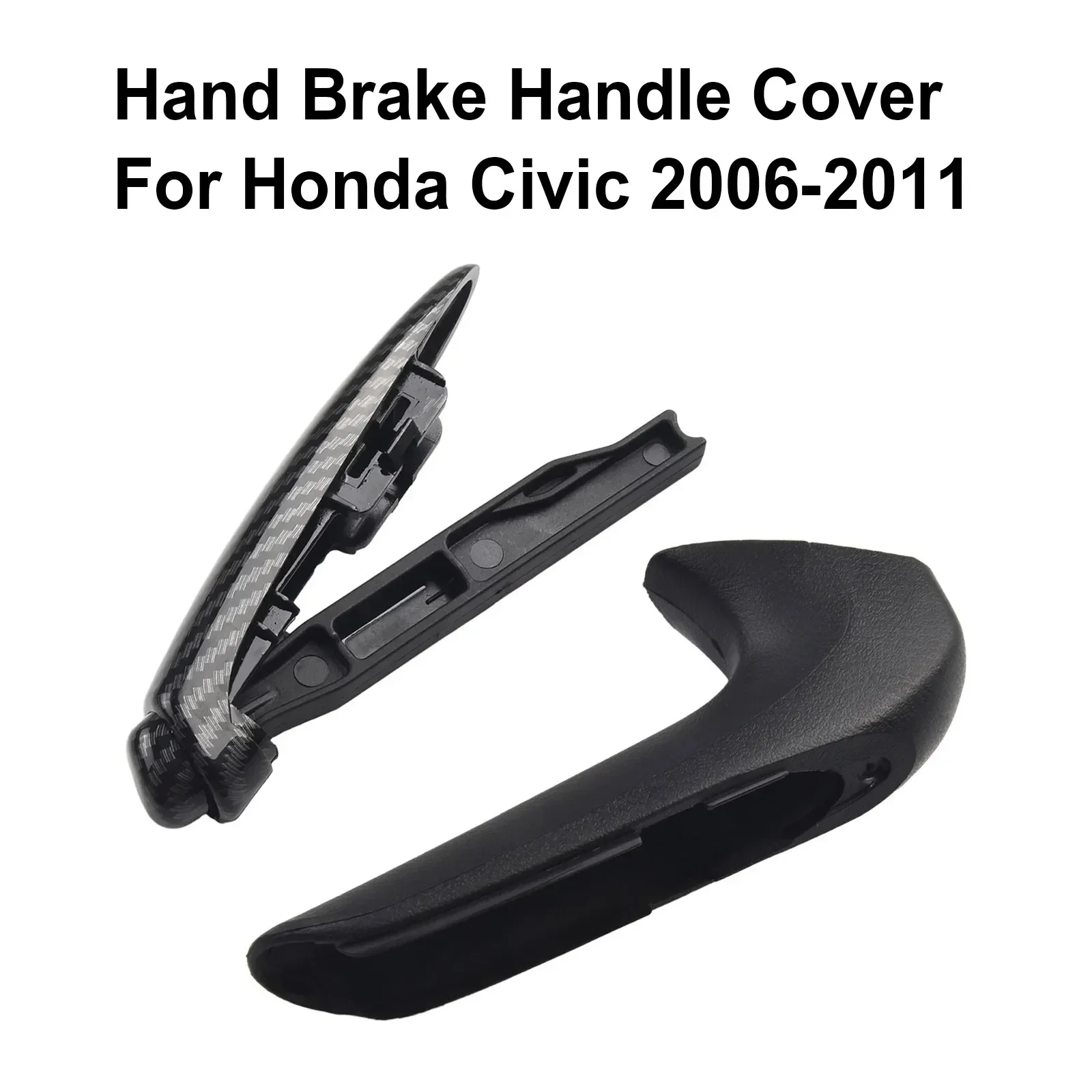 New Useful Hand Brake Cover Brand New For Honda Civic 2006-2011 Carbon Fiber Style For Honda Civic Sedan 2006-11