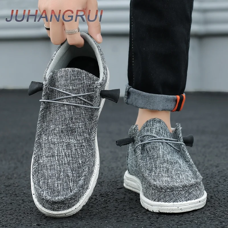 

Mens Casual Walking Shoes Breathable Lightweight Canvas Shoes Loafers Men's Outdoor Non Slip Soft Sole Sneakers Wear-resistant