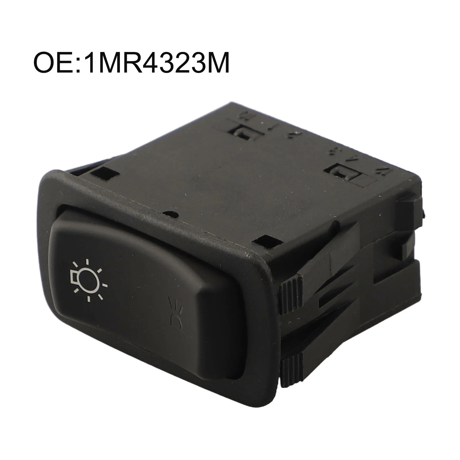 Truck Maintenance Black Floodlight Control Switch Drive Switch Anti-corrosion Plastic Material Practical Reliable