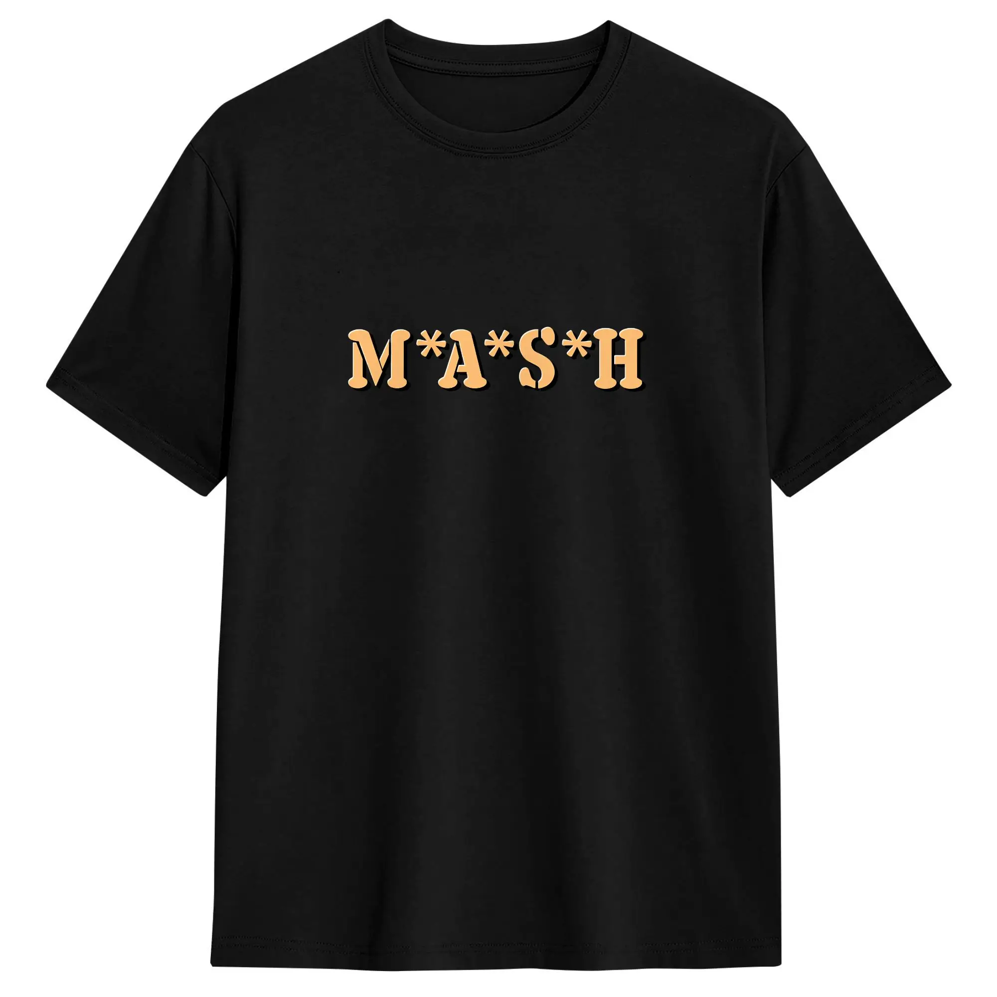

Men MASH 4077 T Shirts Pure Cotton Clothing Humor Short Sleeve Crew Neck Tees Plus Size T-Shirts