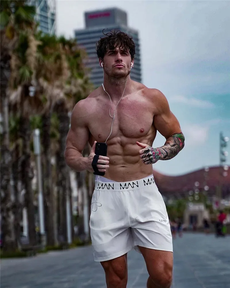 2024 Summer New Style Brand Men Running shorts Breathable quick-drying Shorts Bodybuilding Sweatpants Fitness Exercise Pants