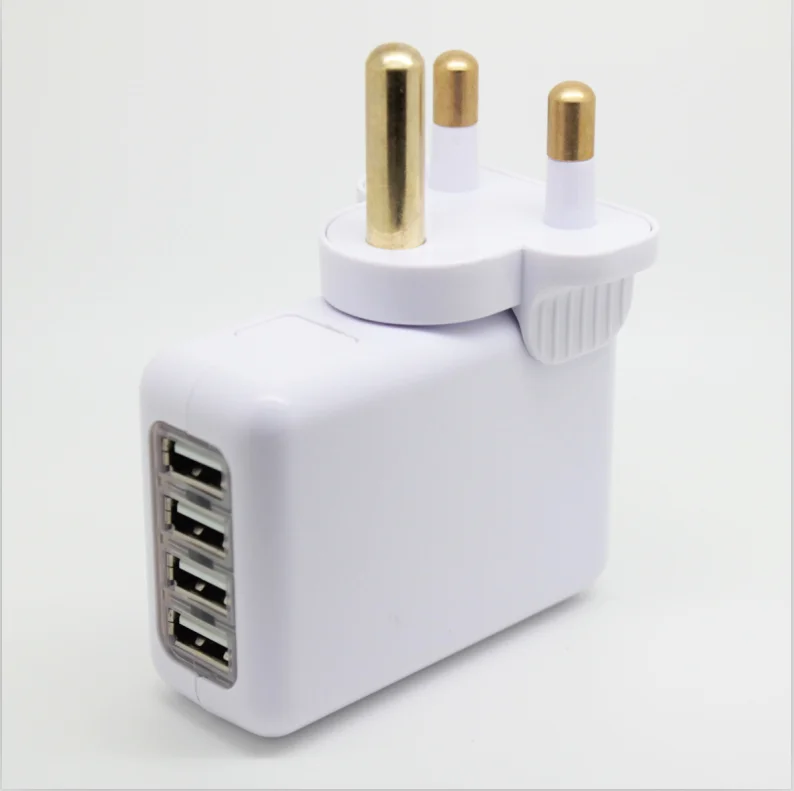 Free Shipping EU Plug 4 Port USB EU Plug Home Travel Wall AC Power Charger Adapter for iphone iPad galaxy OTG