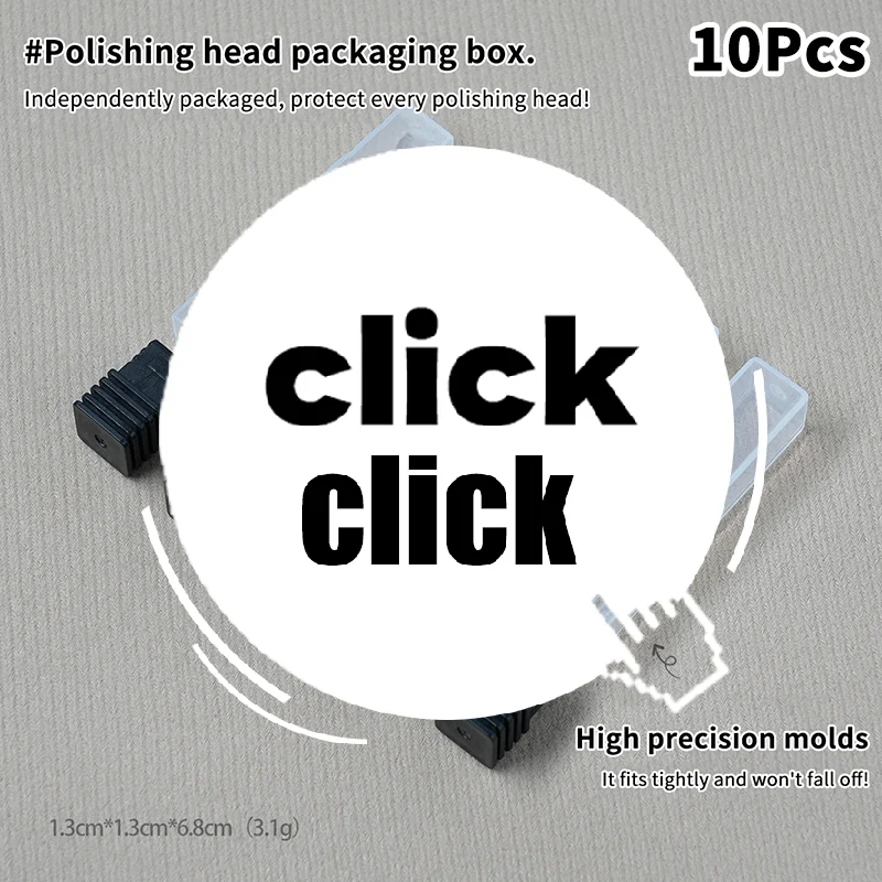 10개 네일 드릴 비트 보관 튜브 박스 케이스 단일 튜브 네일 그라인딩 헤드 디스플레이 홀더 스탠드 낙하 방지 방진 도구