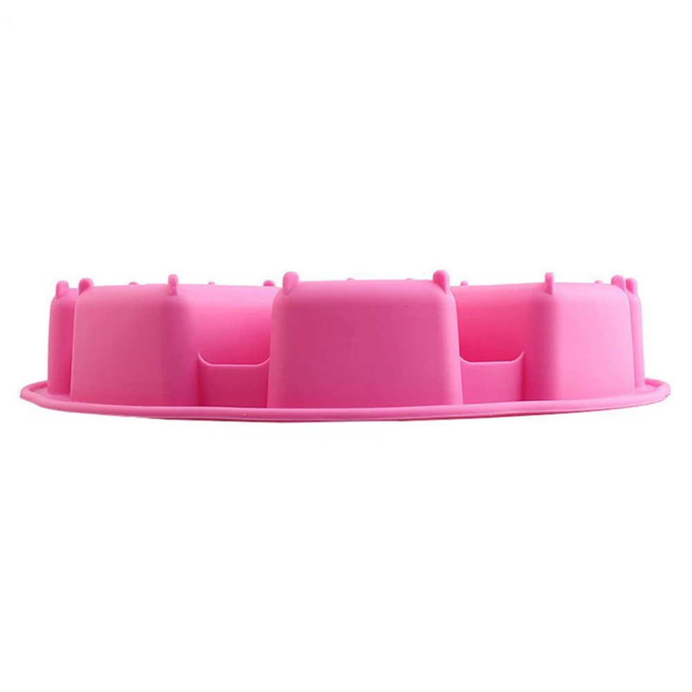 

8 Cavities Silicone Cake Mold Food Grade Safe Baking Soap Molds DIY Handmade Perfect for Cake Bread Jelly Chocolate Making Oven