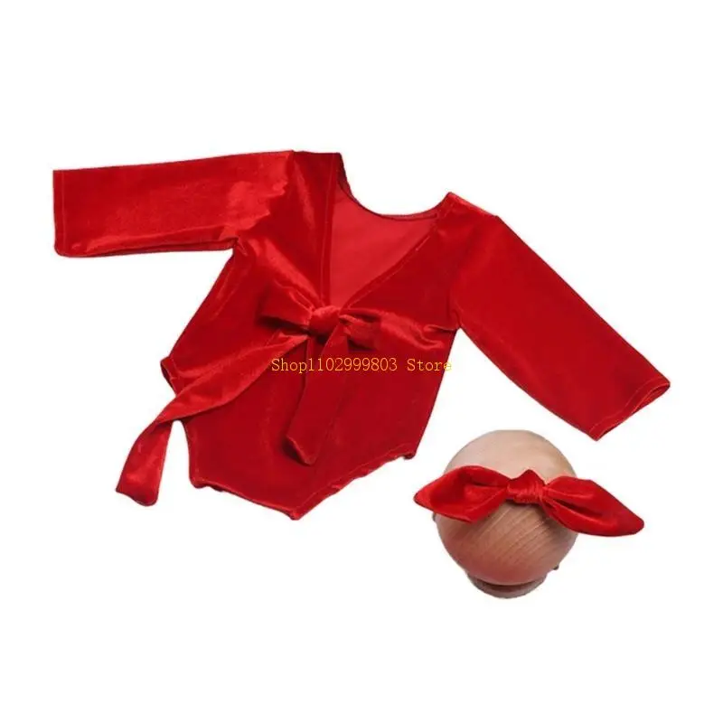 الوليد دش هدية عيد الميلاد بذلة Bowknot حك الطفل التصوير دعوى J0MF #4