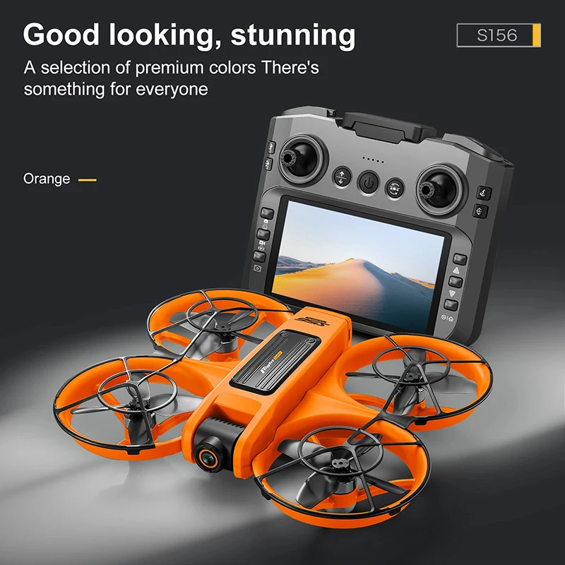 S156 Drone GPS 8K Professional 360° Dual Camera Screen FPV Remote Control Brushless Motors Obstacle Avoidance Quadcopter