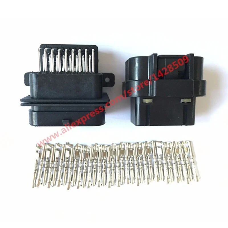 1 Pcs 34 Pin Female And Male Tyco AMP Auto Oil Gas Connector 4-1437290-0 6437288-1