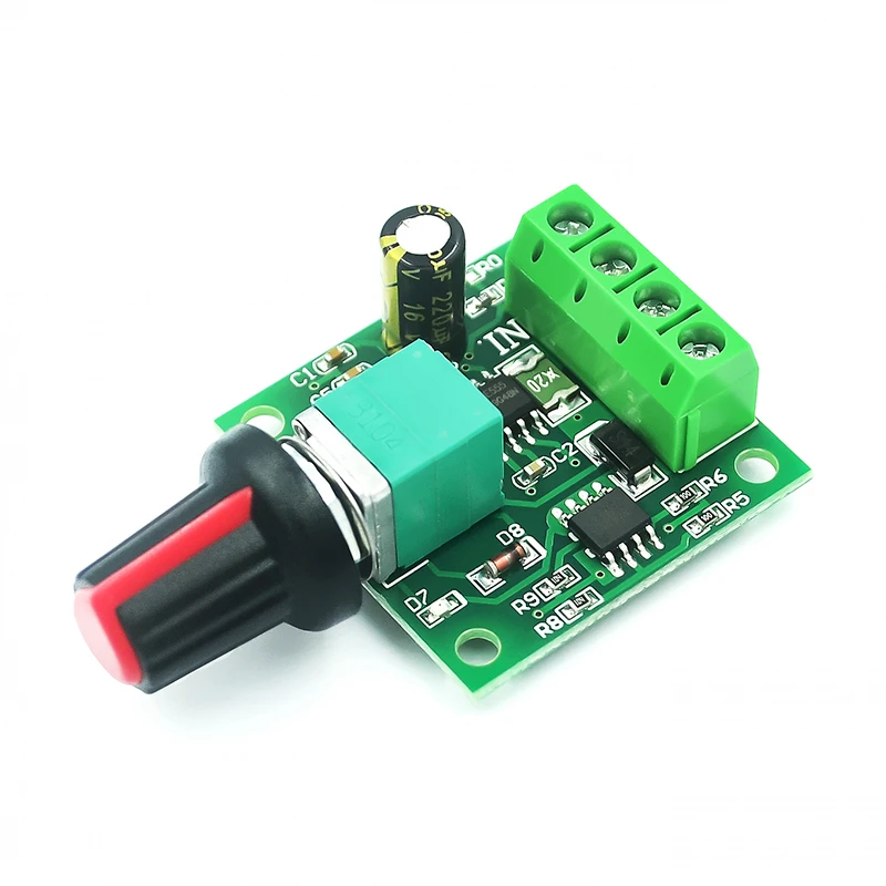 1PCS DC 1.8V 3V 5V 6V 12V 2A PWM Motor Speed Controller Low Voltage Motor Speed Control Switch PWM Adjustable Drive Module1803BK