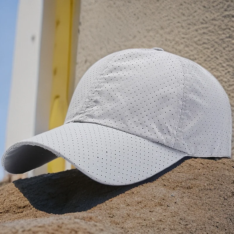 قبعة صيفية للرجال رقيقة سريعة التجفيف بطة اللسان في الهواء الطلق واقية من الشمس الرجال الشمس عادية الصيد الظل قبعة بيسبول المرأة قبعة 2