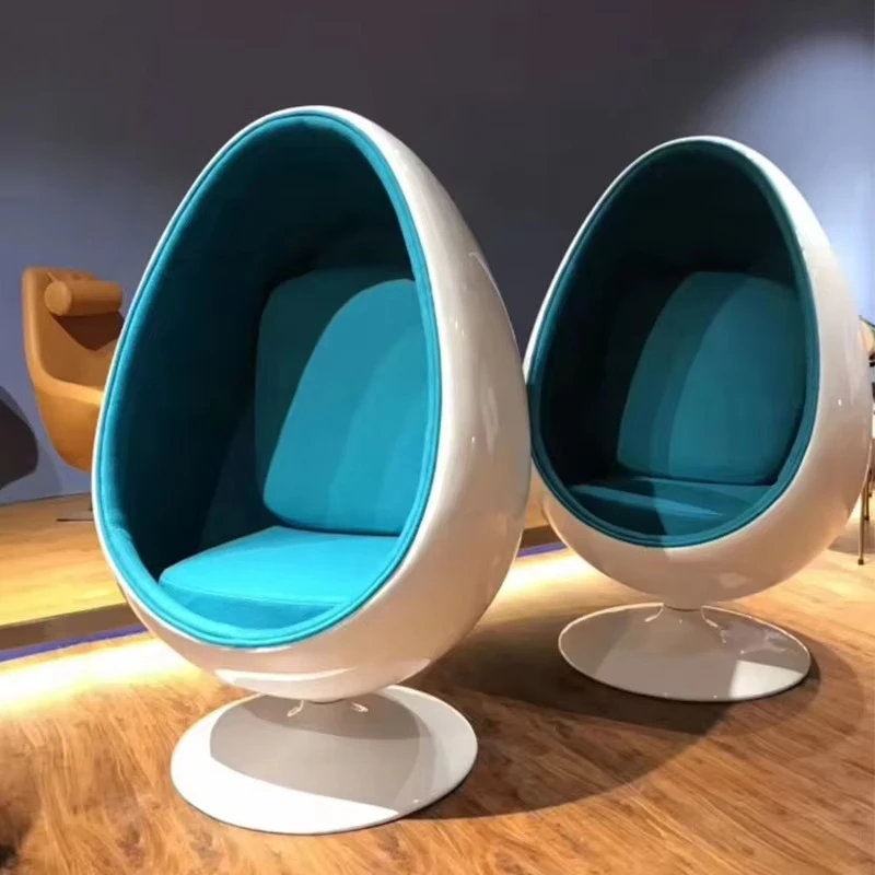 

Contemporary Living Room Furniture Pilot Fiberglass Egg Chair and Cushion
