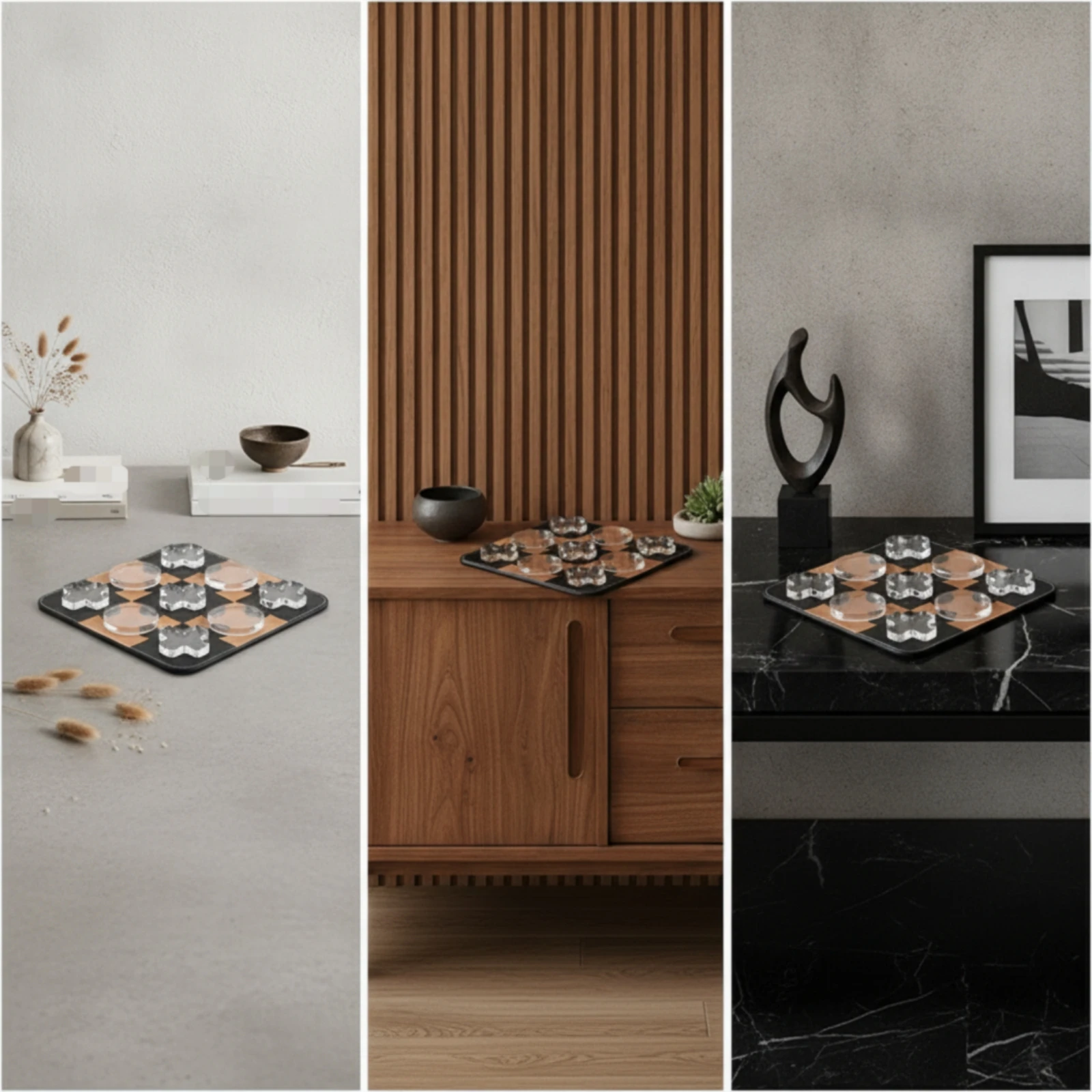 ornement-d'echiquier-decoration-de-table-sculpture-de-pieces-d'echecs-de-collection-sculpture-sculpturale