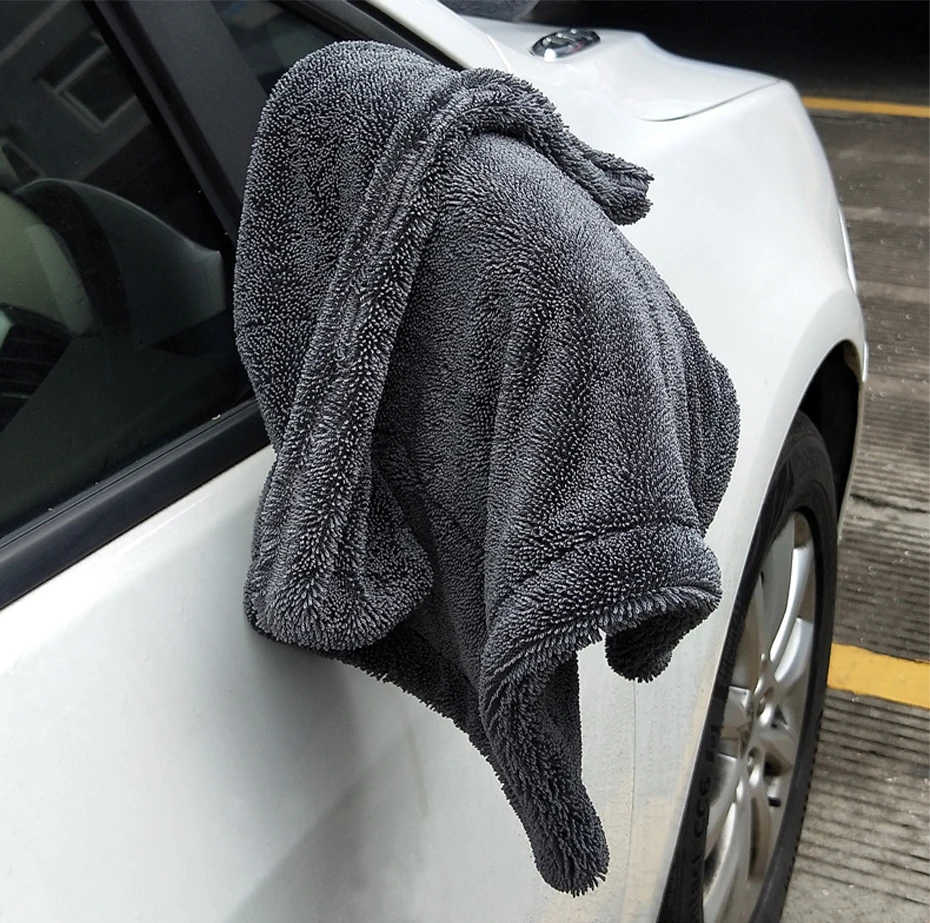 1200GSM Autowaschtuch Mikrofaser Doppelseitig Ultra Saugfähig Reinigungstuch für Auto-Waschzubehör – Detail 3