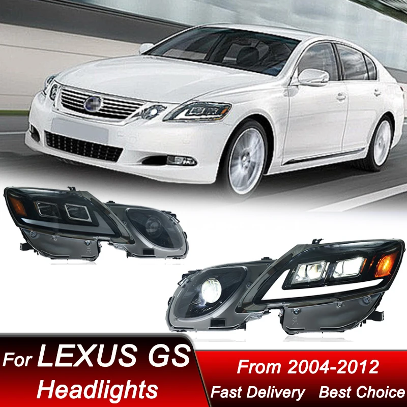 Hot Car Headlights For Lexus GS GS300 GS350 04-12 Upgrade new style full LED Headlamp Assembly Projector Lens Accessories Kit