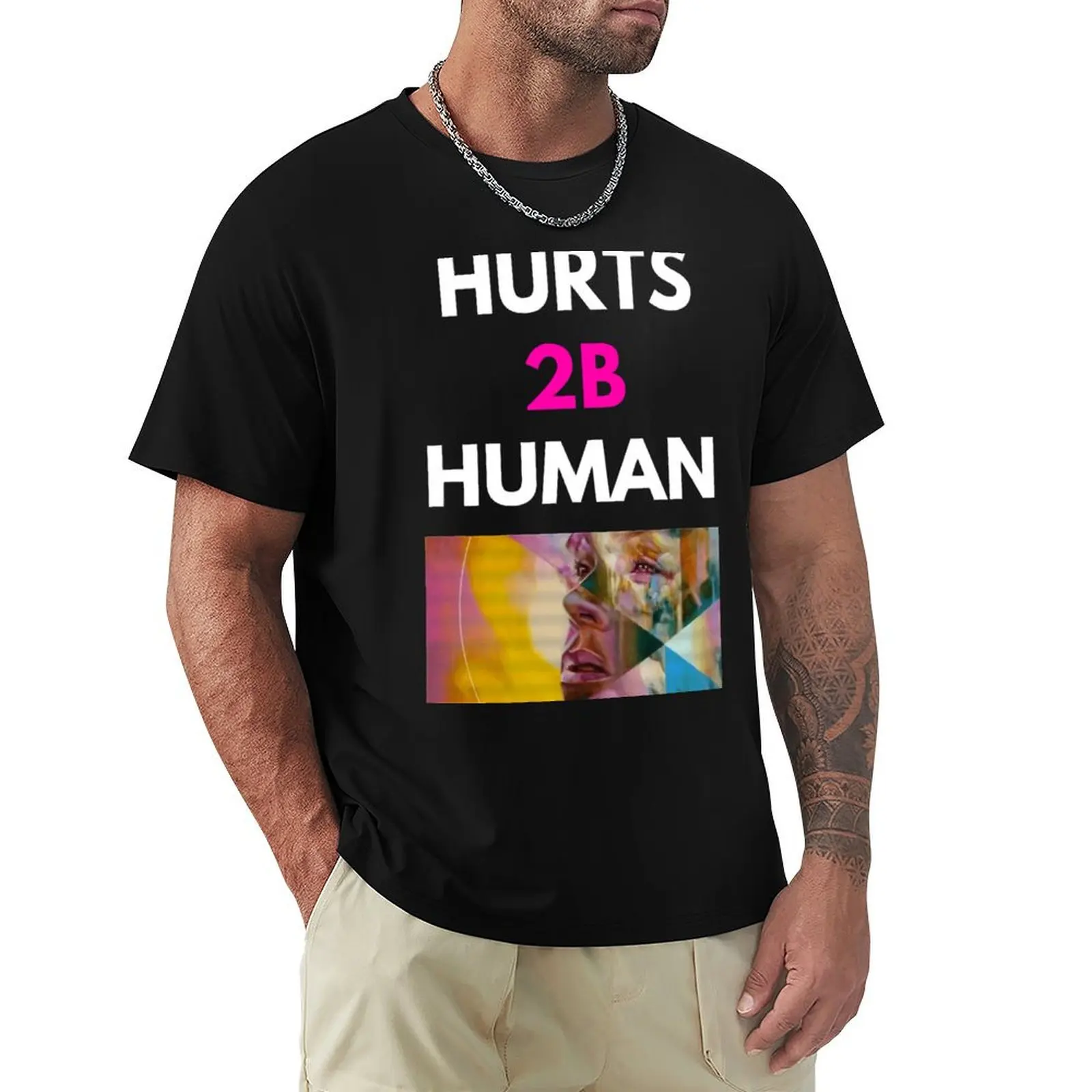 

Hurts 2b Human T-Shirt Sporty Breathable Short Sleeve T-Shirt
