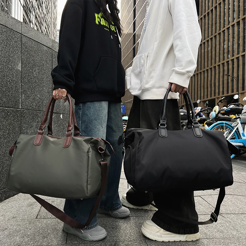 Luggage Bag With Logo Large Capacity Handbag With Printed Name Pattern Fitness Bag Gym Bag Travel Sports Bag
