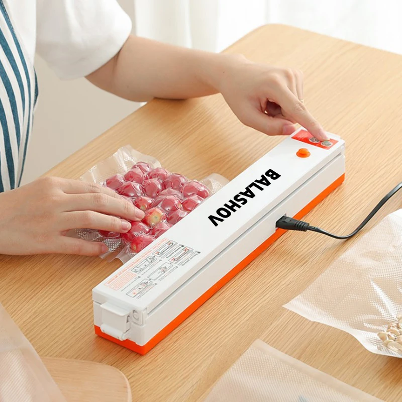 Food Vacuum Sealer Packing Machine With Free 10pcs Food Vacuum Bags Small Home Kitchen Food Saver Vacuum Packer Machine