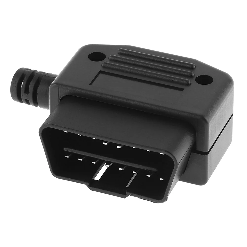 

OBD-II L Type 16 Pin Male Connector Wire Sockets Connector Plug with Shell and Screw Fit For Most Car