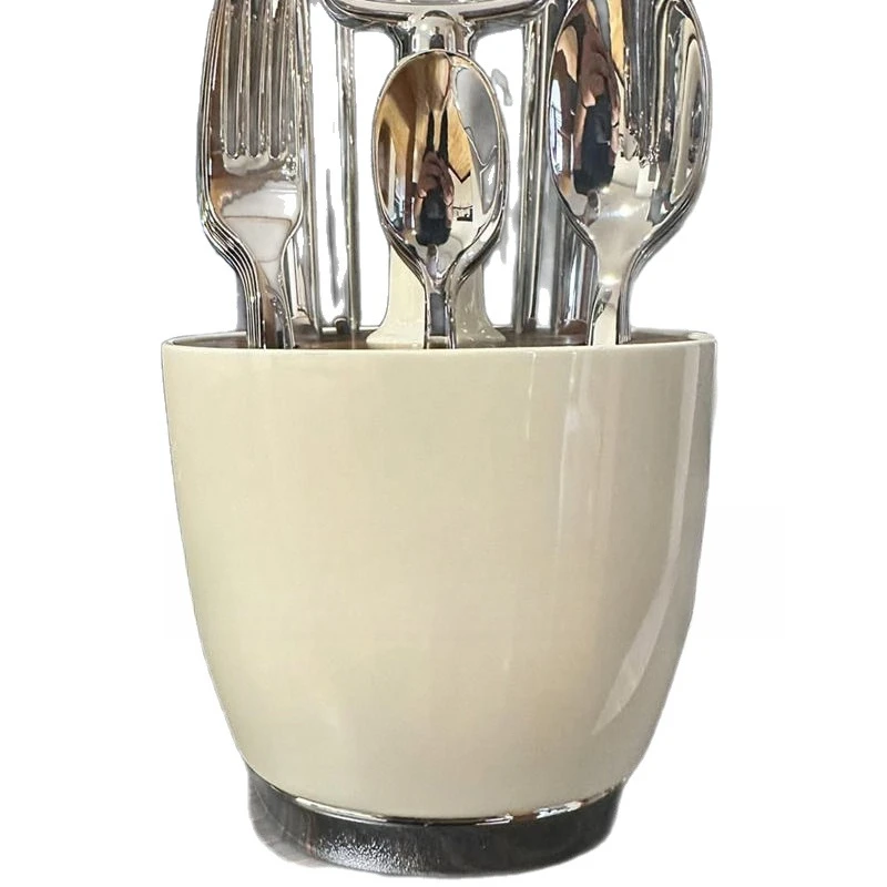 

Acacia Wood Original Placement Tableware Holder, Knife Fork Spoon Holder, High End Western Tableware Holder