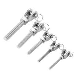 1Pc M5 M6 M8 M10 M12 304 Stainless Steel Jaw Open Bolt & Nut Replacement Turnbuckle Rigging Screw Parts