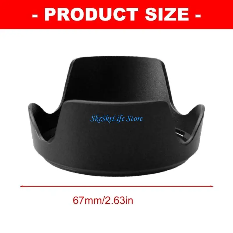 E65E Camera Lens Shade 67mm Flower Cover for 28-75mm f/2.8 III VXD Photo Carry Use