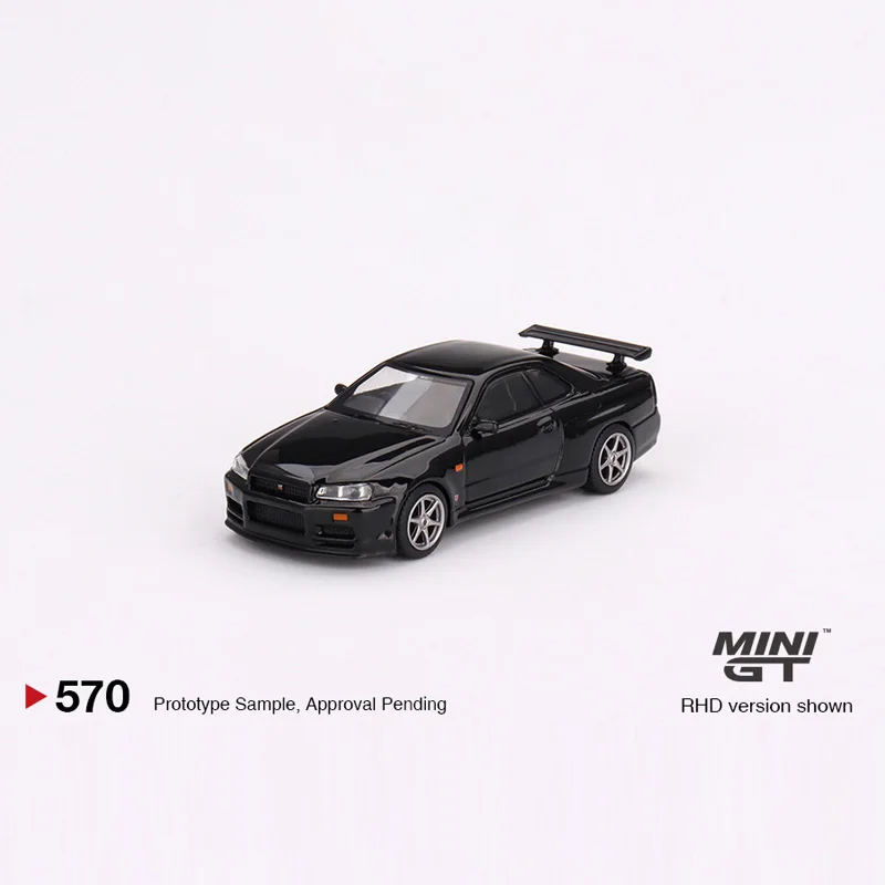 

MINI GT 1:64 Nissan Skyline Skyline GT-R R34 V-Spec #570 Alloy Car Model