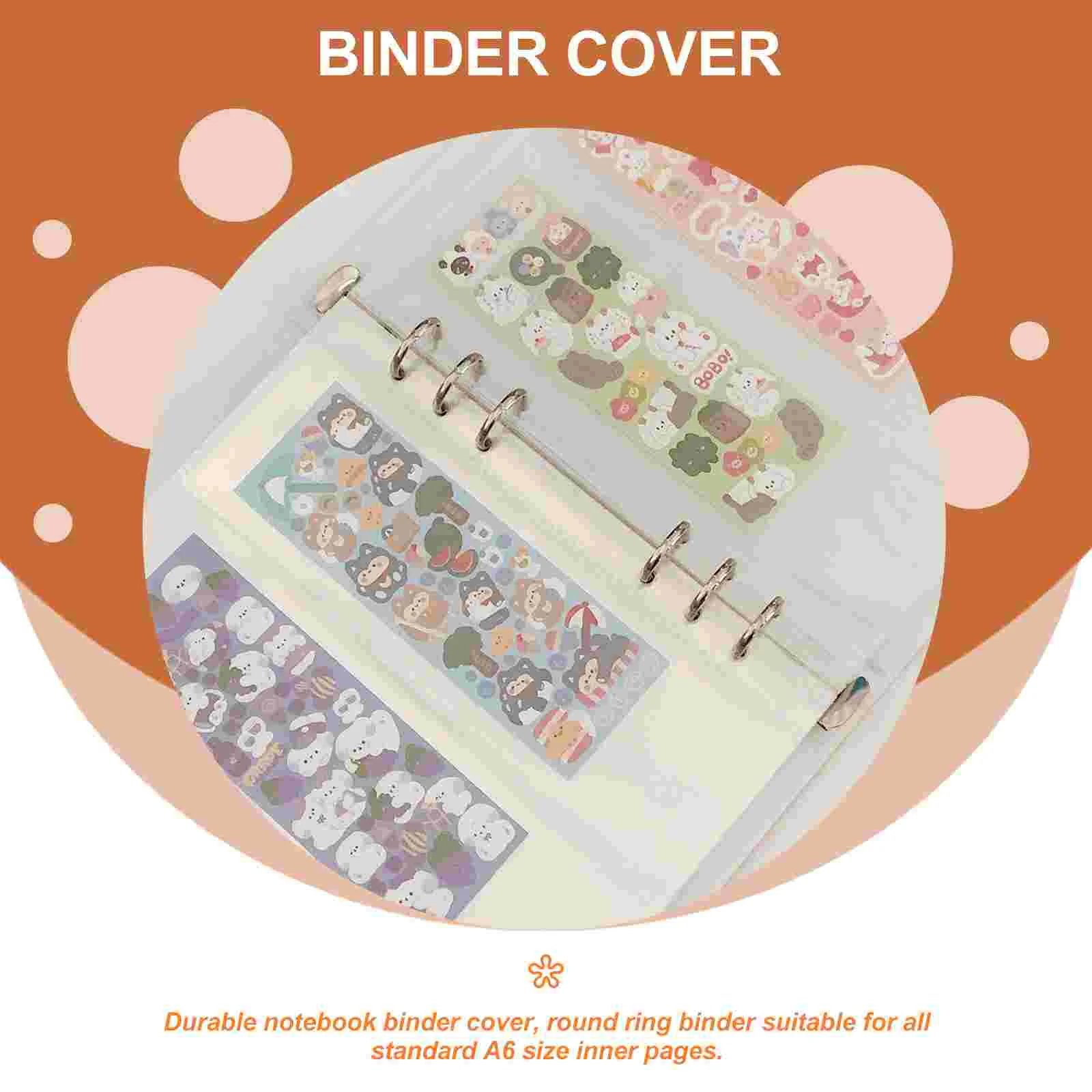 Cartoon Loose-leaf PVC Storage Album 3-inch Photo A5a6 Cute Binder (a5 #Dream Blue) Plastic Planner Cover Note Pads