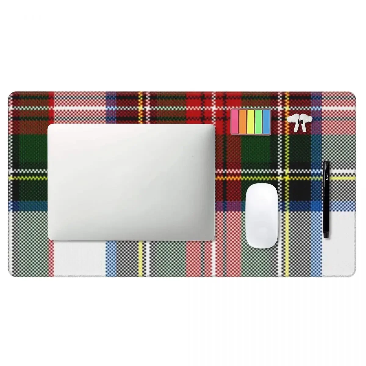 Large Mouse Pad Clan Stewart Dress Tartan Plaid Pattern Gamer PC Laptop Mats Keyboard Carpet Accessories Desk Mat