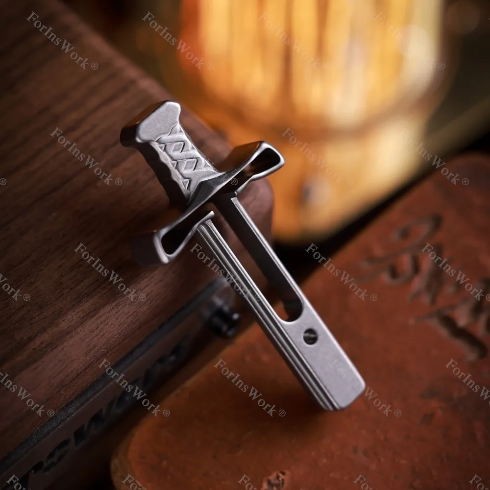 「正規品」ACEdc Master Sword SS製　音叉accessory ACEdc Master Sword Clouded Zirconium Damascus With Zirconium