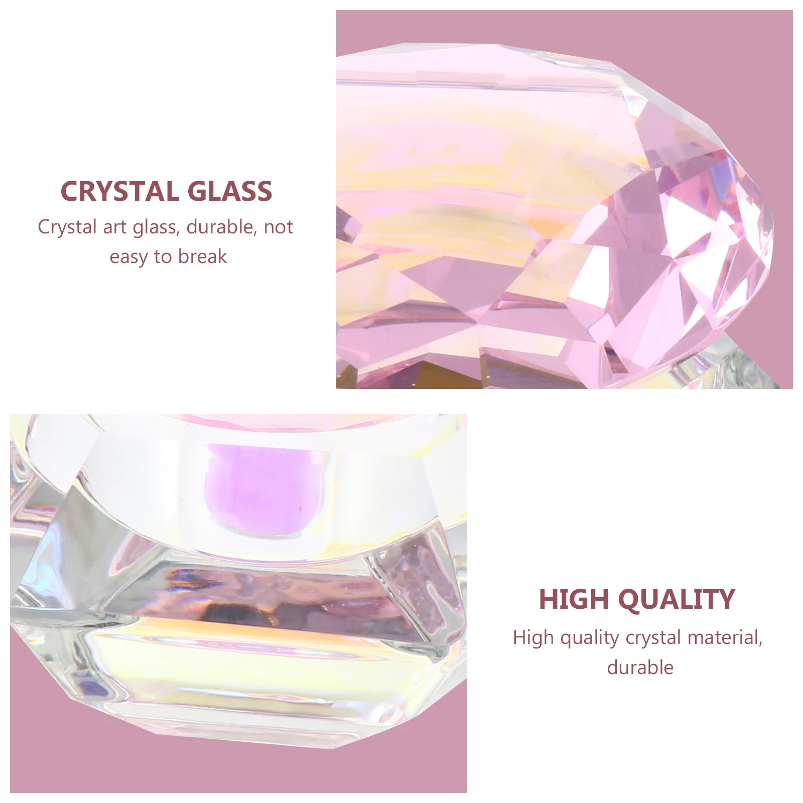 

1Pcs Nail Art Crystal Cup Hexagonal Lid Manicure Liquid Powder Mixing Acrylic Crystal Nail Art Cup