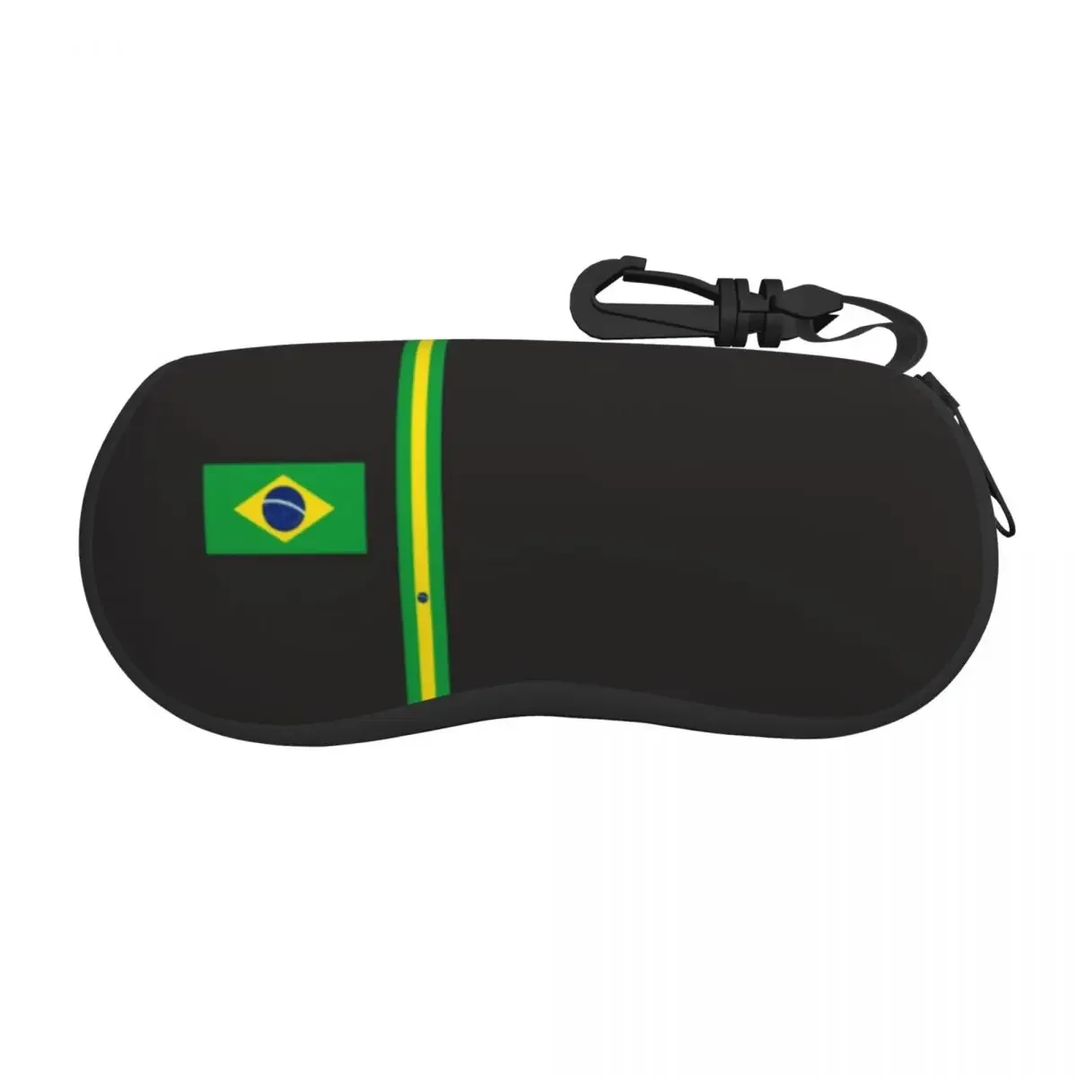 Brazil Flag Shell Eyeglasses Case Women Men Cool Brazilian National Emblem Glasses Case Sunglasses Box Pouch