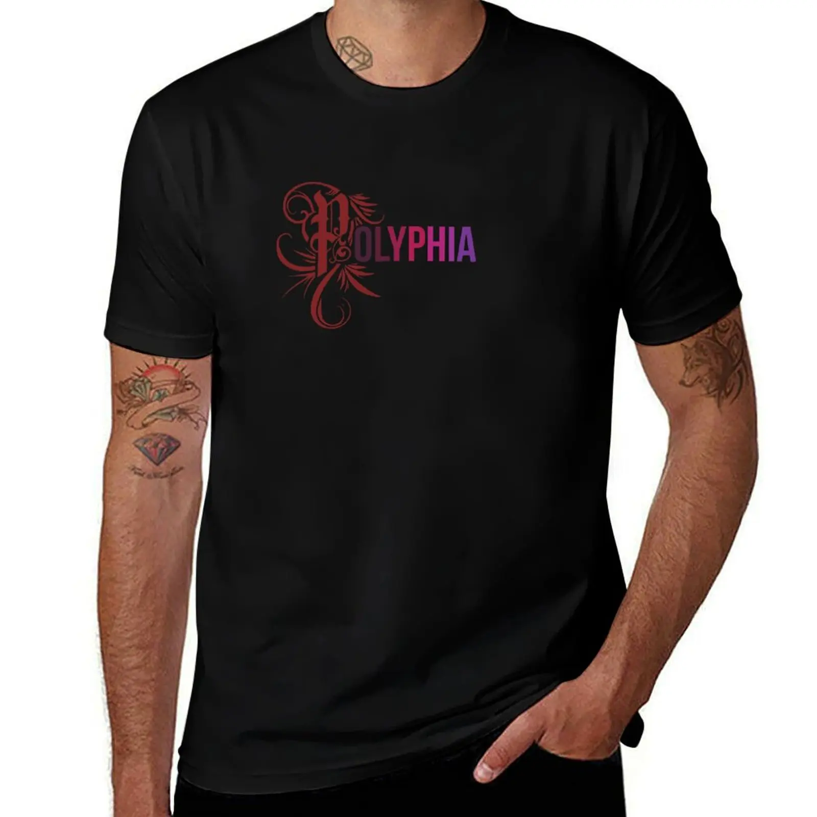 Polyphia Color Logo Tshirt Classic T T-Shirt Anti-Perspiration Workout Top T-Shirt