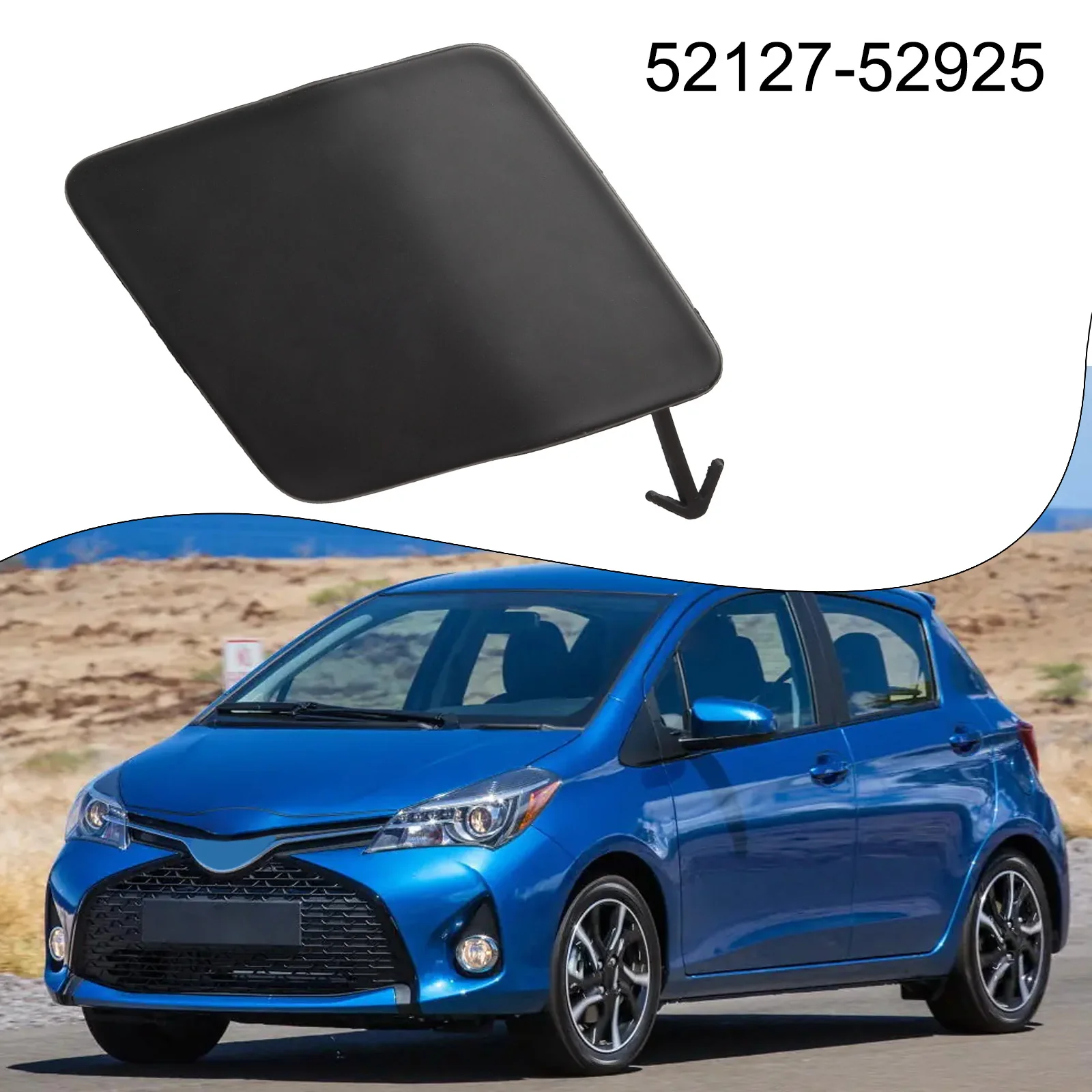 

Внешние детали автомобиля. Крышка с крючком для проушины. Крышка прицепа. Бампер. Пластиковая замена неокрашенная для Toyota