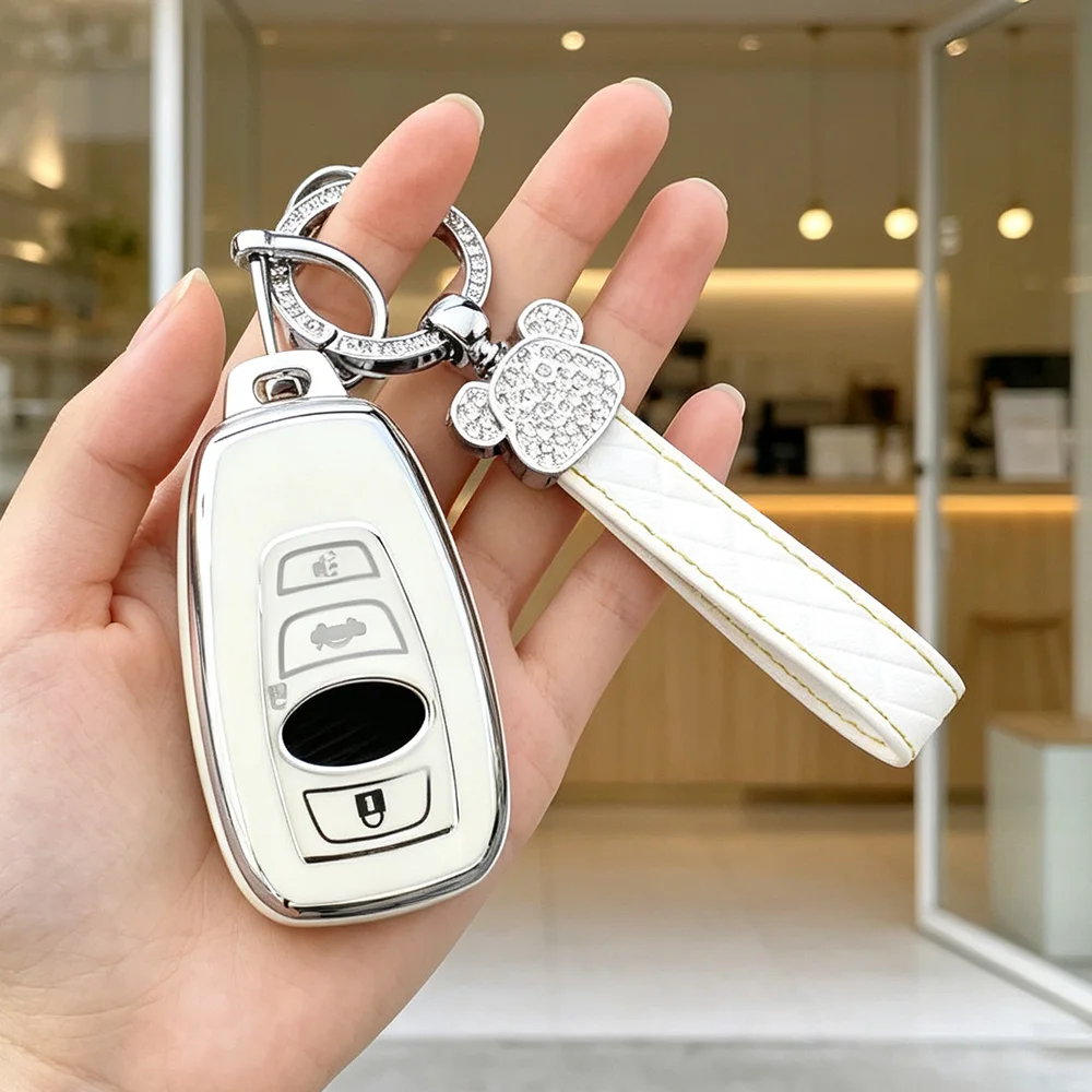 Auto Shell Holder Fob for Subaru Forester Impreza STi Outback WRX XV Crosstrek Legacy BRZ 2015 - 2019 Car Smart Key Cover Case