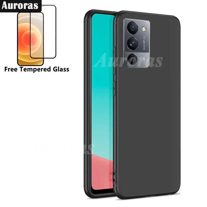 

Auroras For Lenovo Legion Phone Y70 Y90 Case Protection Soft Silicone Matte Cover Tempered Film Legion Phone 2 Pro Case Cover