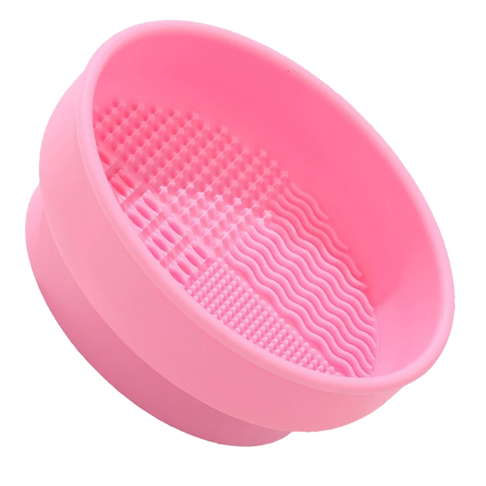 

Silicone Makeup Brush Cleaner Bowl Beauty Egg Sponge Holder Drying Rack Cleaning Pads For Brushes Tools