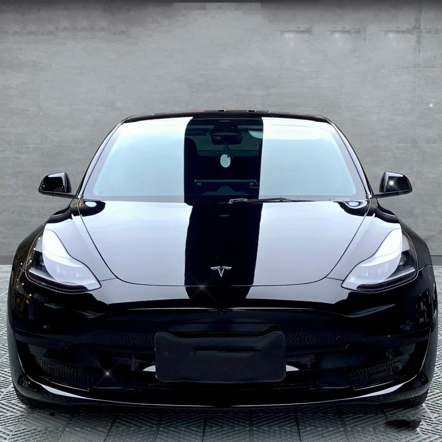 Piano Black Premium PET Auto Vinyl Stretchable Car Wrap Removable Easy to Install Bubble-Free