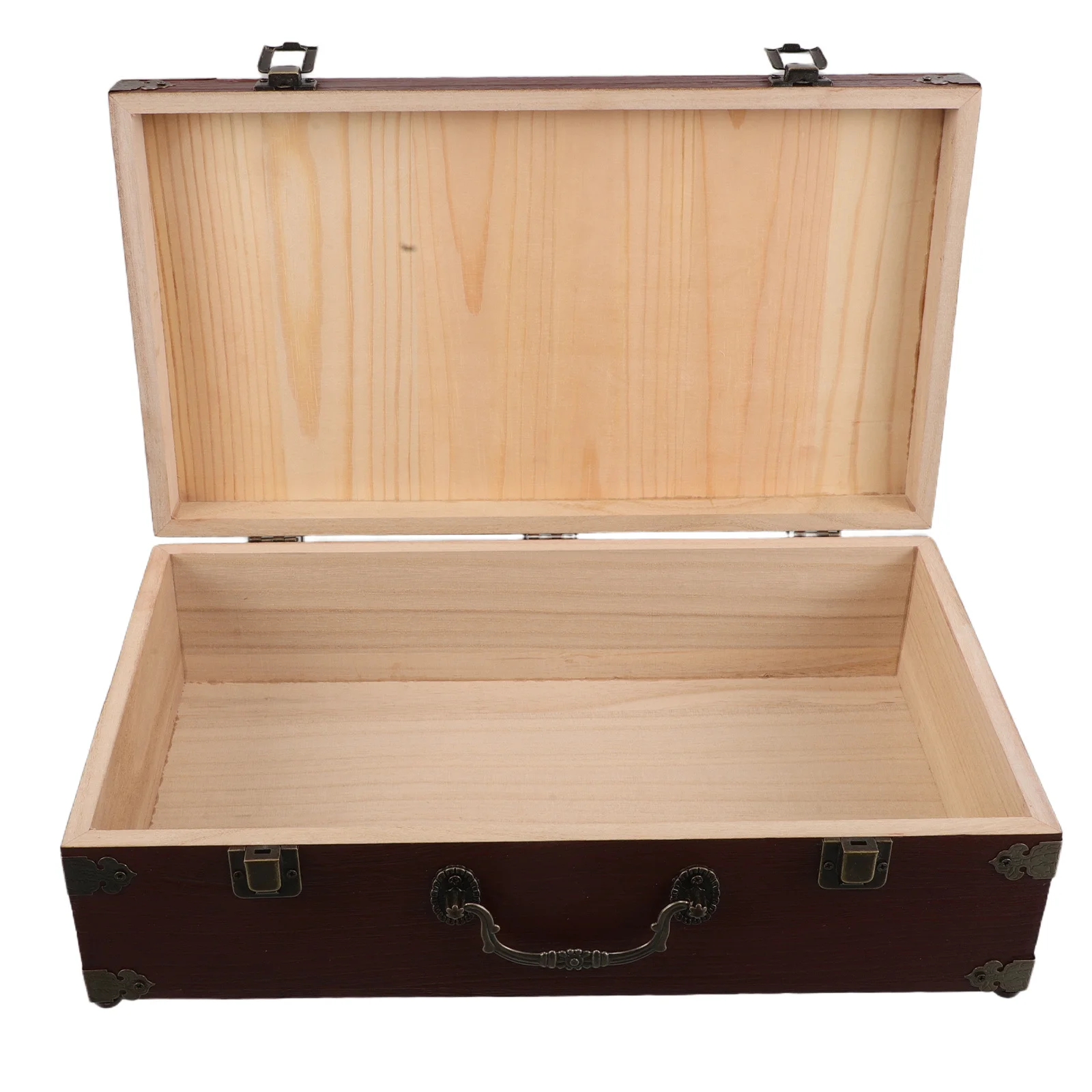 

Handheld Storage Box Vintage Wooden Keepsake Case For Jewelry Cards Trinkets Organizer Home Decor Desktop Display