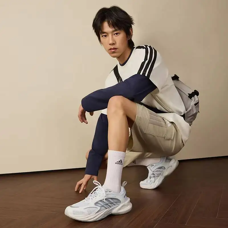 Running Adidas Shoes Boost Cushioning Climacool FTW Breathable Mesh Upper White Silver KK1813